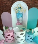 Oh Baby Painel 3 D Trio Cilindros Nuvem (04) - imagem 4