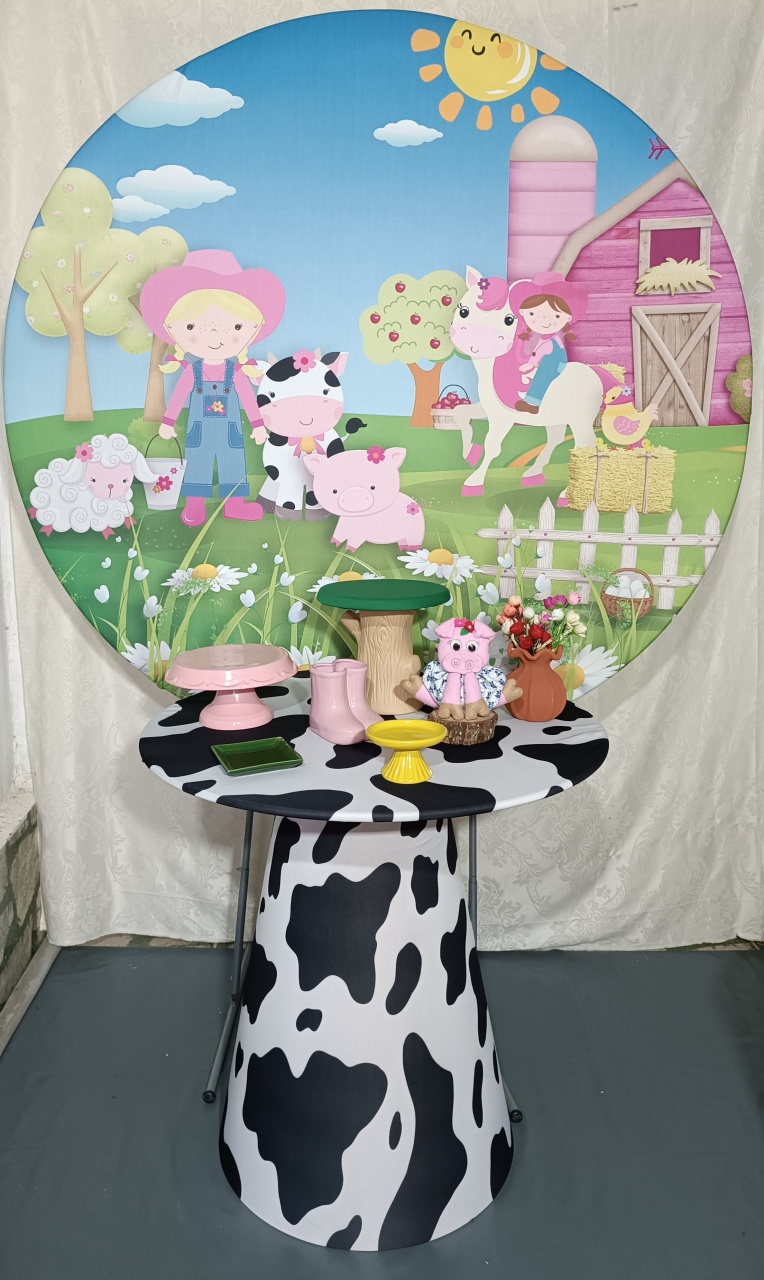 Kit Fazendinha Com Cone Duas Fazendeiras (08) - FERNANDO FESTAS E EVENTOS
