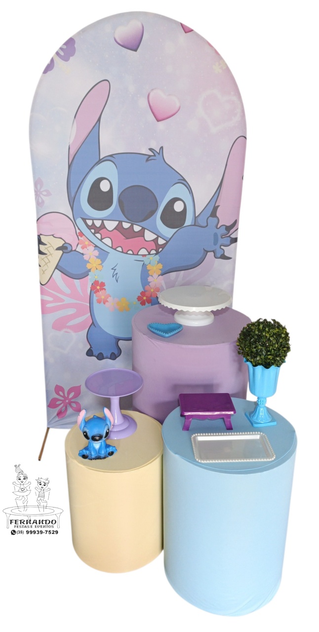 Stitch Havaiana Retangular 02 - FERNANDO FESTAS E EVENTOS