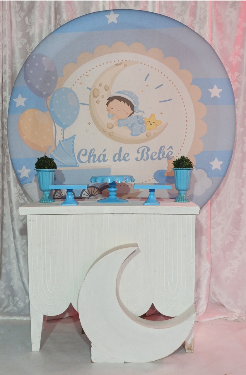 Chá de Bebê Na Lua Azul 04 - FERNANDO FESTAS E EVENTOS