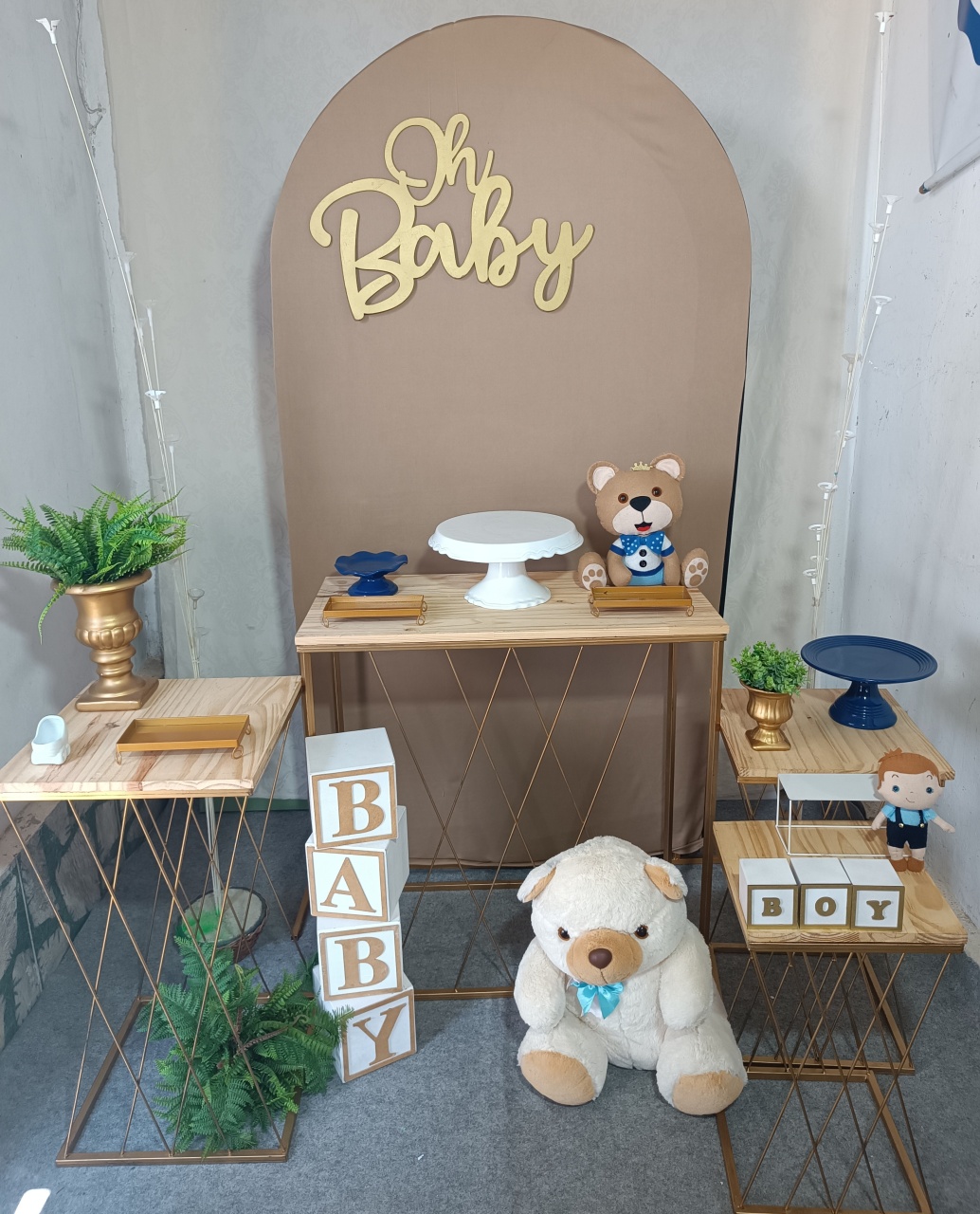 Oh Baby Bege E Azul - FERNANDO FESTAS E EVENTOS