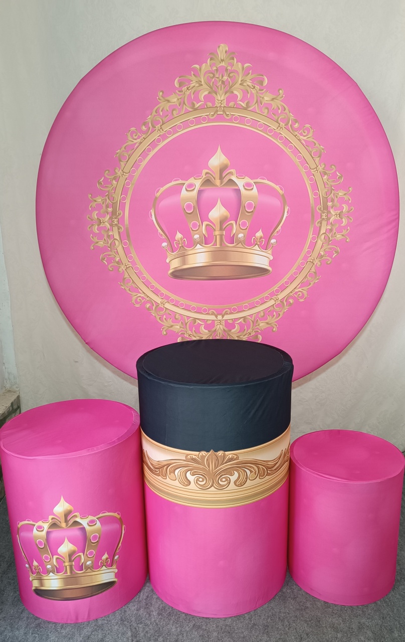 Kit Realeza Rosa (01) - FERNANDO FESTAS E EVENTOS
