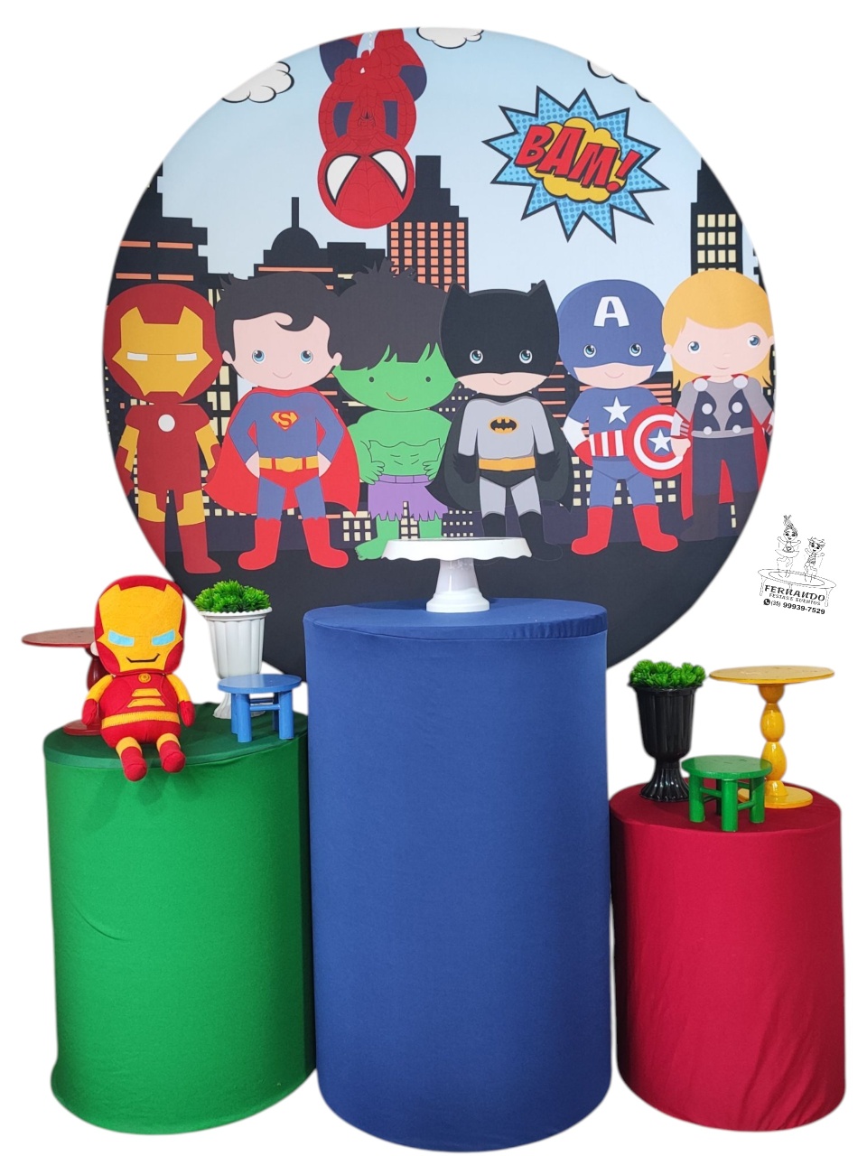 Kit Super-Heróis Baby Homem de Ferro - FERNANDO FESTAS E EVENTOS