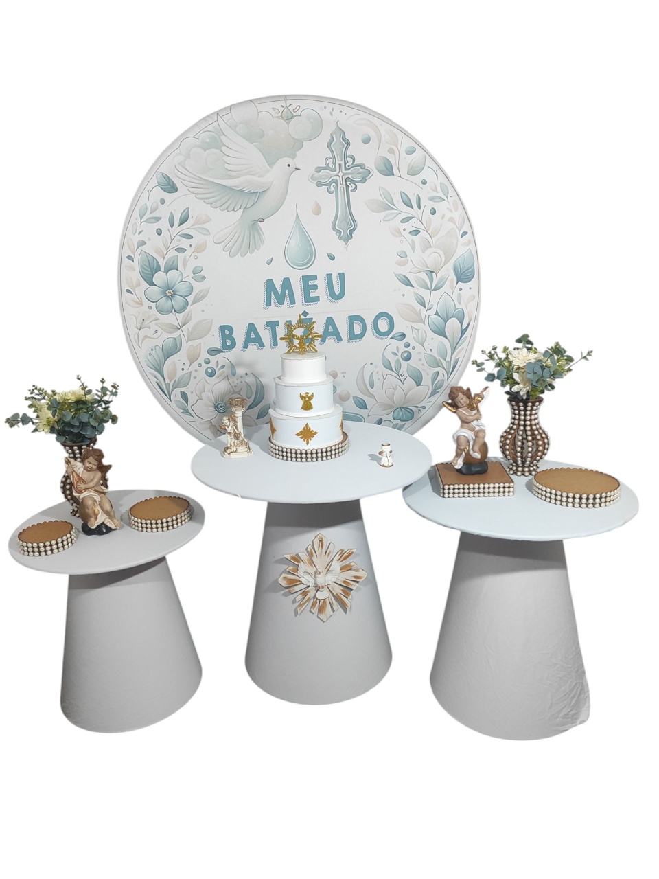 Kit Meu Batizado Com A Pombinha - FERNANDO FESTAS E EVENTOS