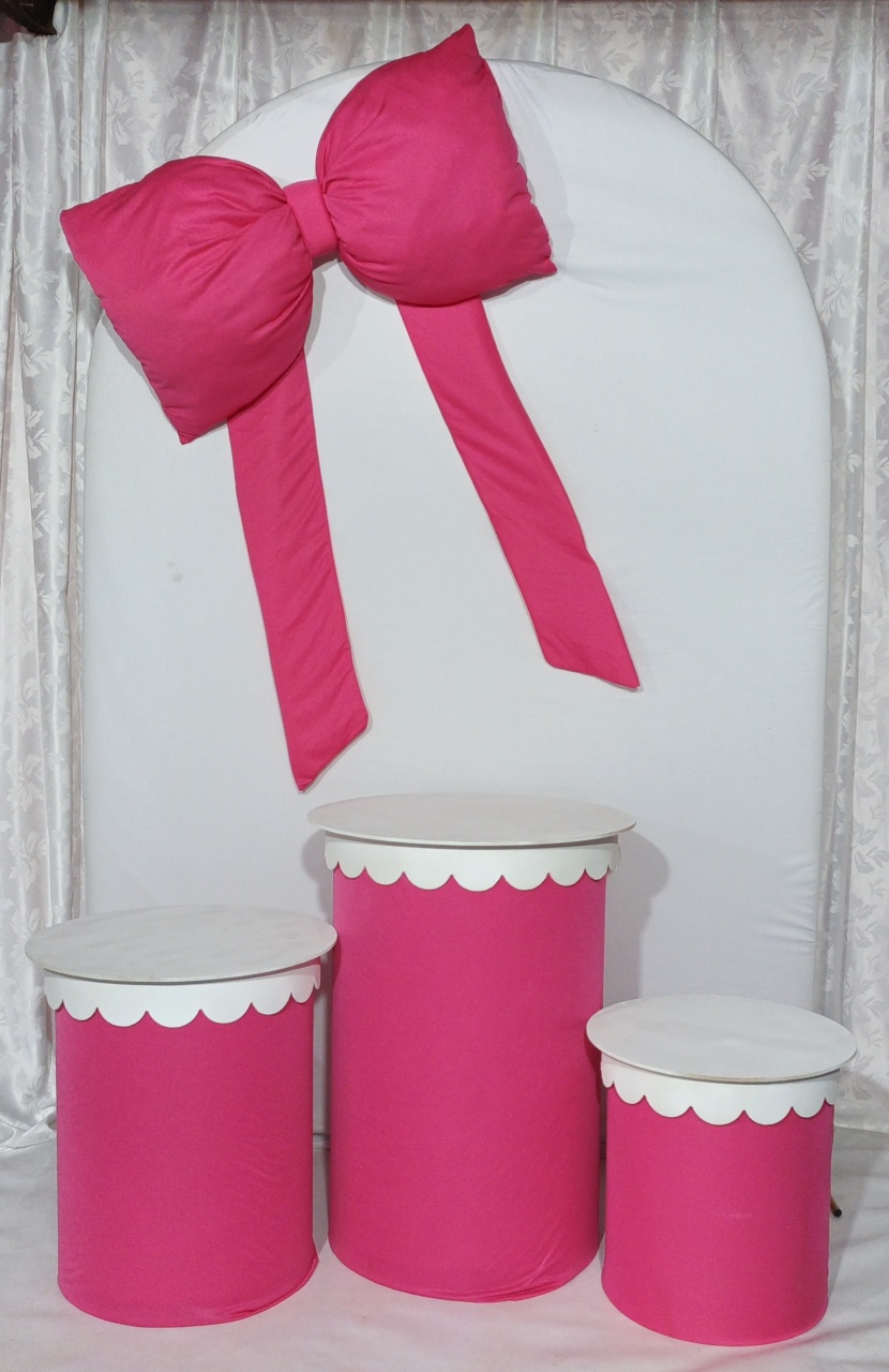 Kit Laço Rosa Forte 01 - FERNANDO FESTAS E EVENTOS