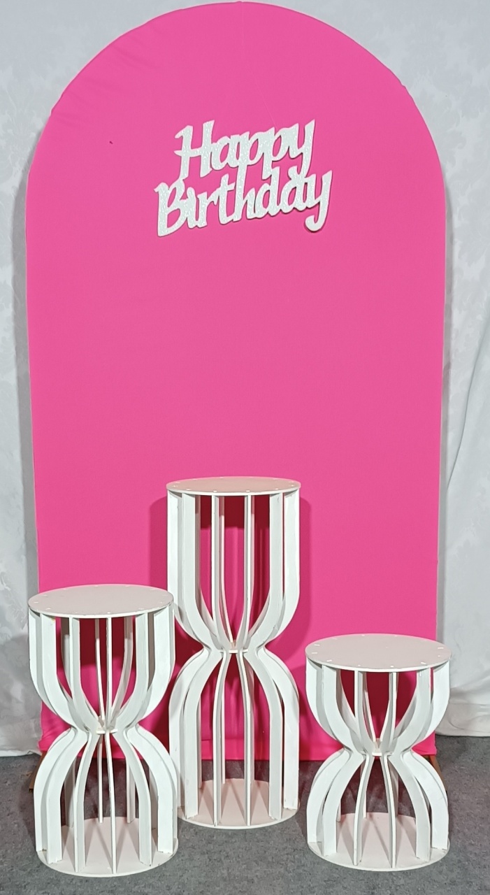 Table Médio Helanca Rosa Neon (01) - FERNANDO FESTAS E EVENTOS