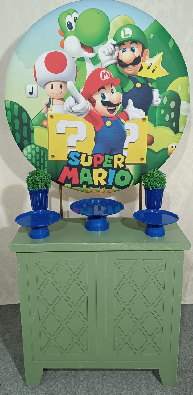 Mini Table Super Mario Word Um Metro  - FERNANDO FESTAS E EVENTOS