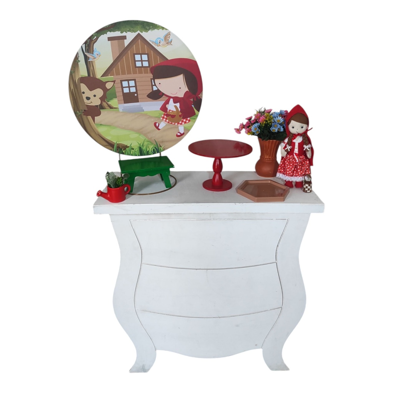 Mini Table Chapeuzinho Vermelho 50 X 50 - FERNANDO FESTAS E EVENTOS