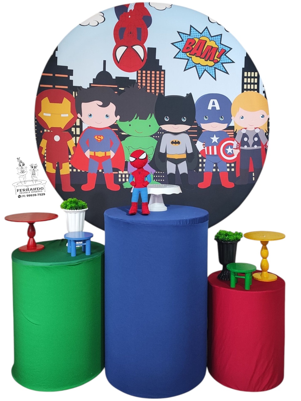 Kit Super Heróis Baby Homem-Aranha - FERNANDO FESTAS E EVENTOS