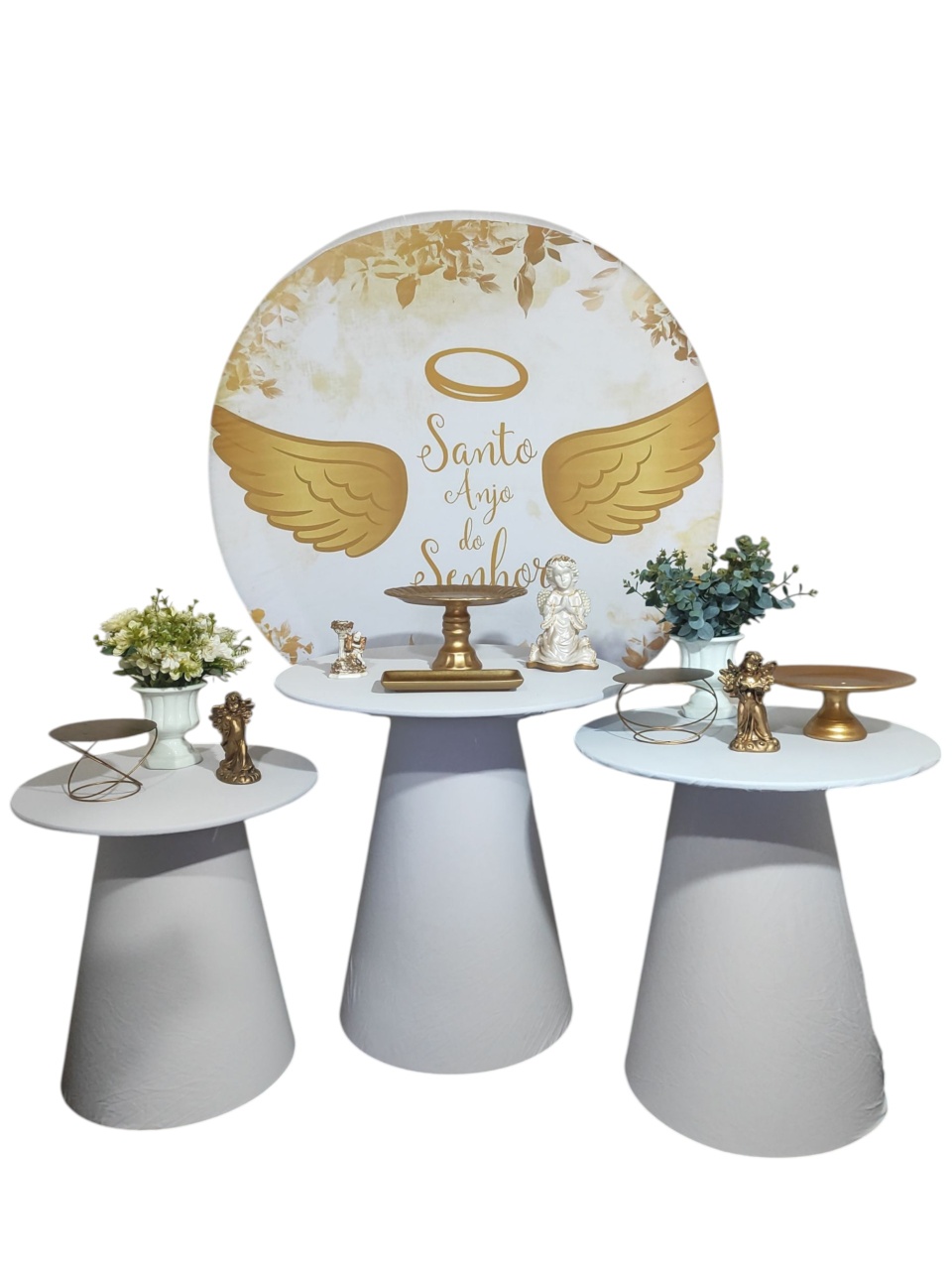 Kit Santo Anjo Do Senhor Dourado 02 - FERNANDO FESTAS E EVENTOS