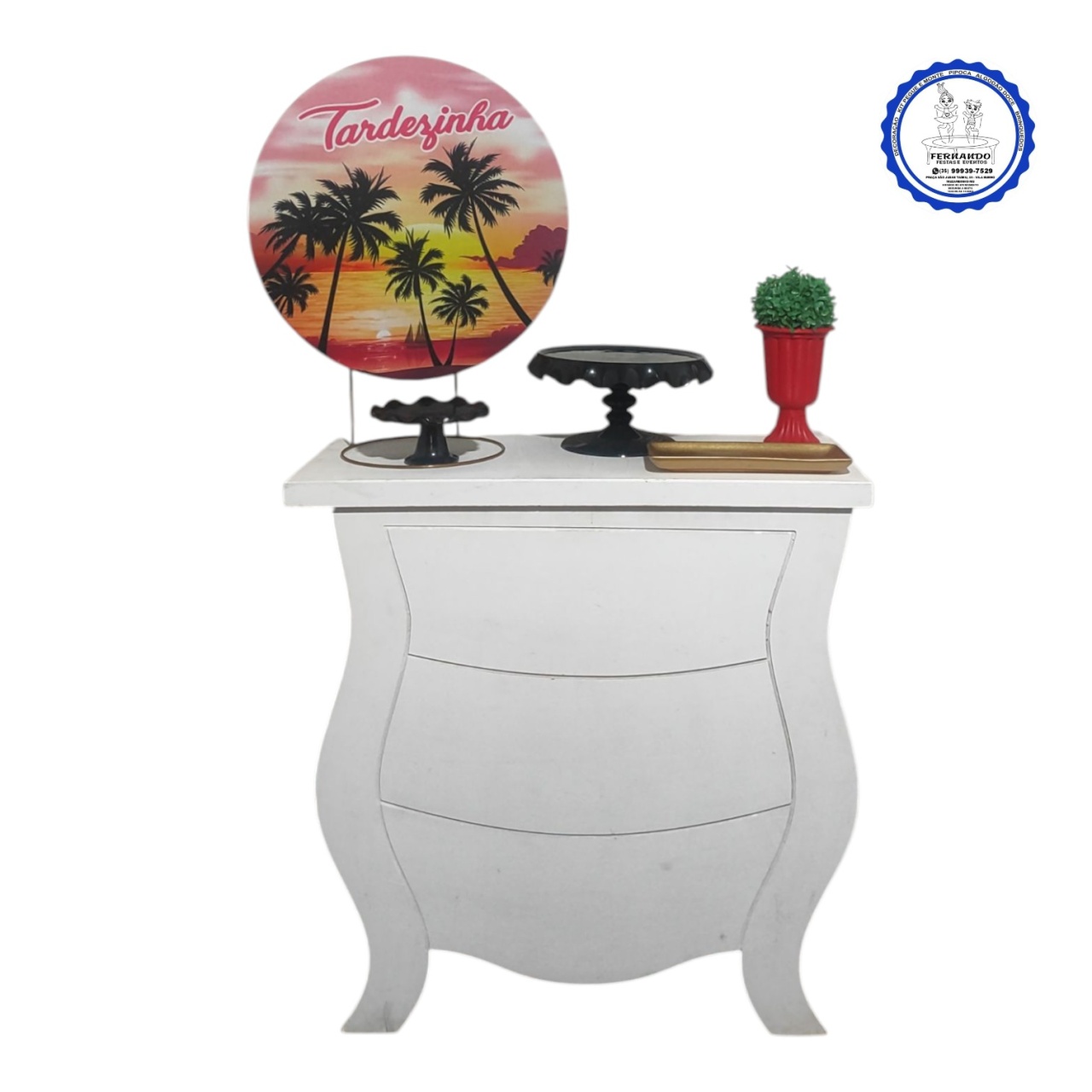 Mini Table Tardezinha 50 X 50 (01) - FERNANDO FESTAS E EVENTOS