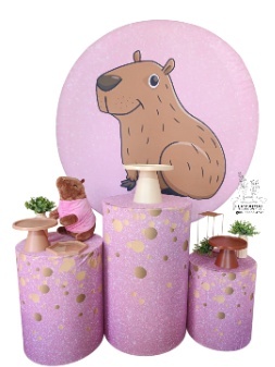Kit Capivara Rosa 5 - FERNANDO FESTAS E EVENTOS