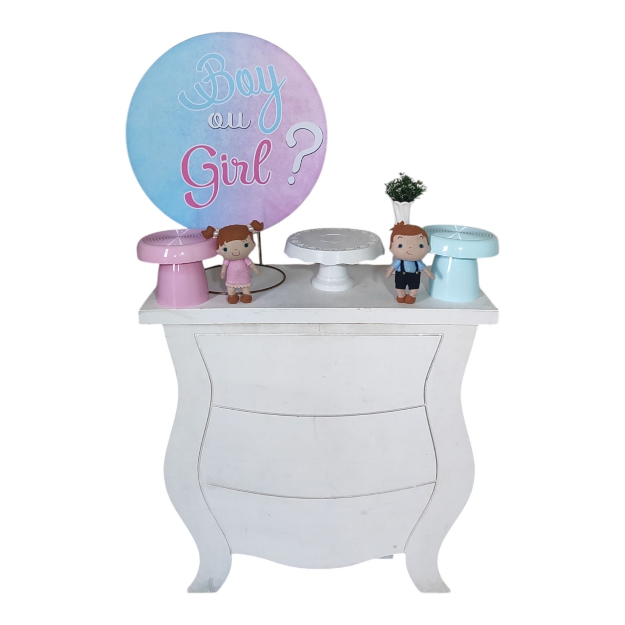 Mini Table Boy Ou Girl 50X50 - FERNANDO FESTAS E EVENTOS