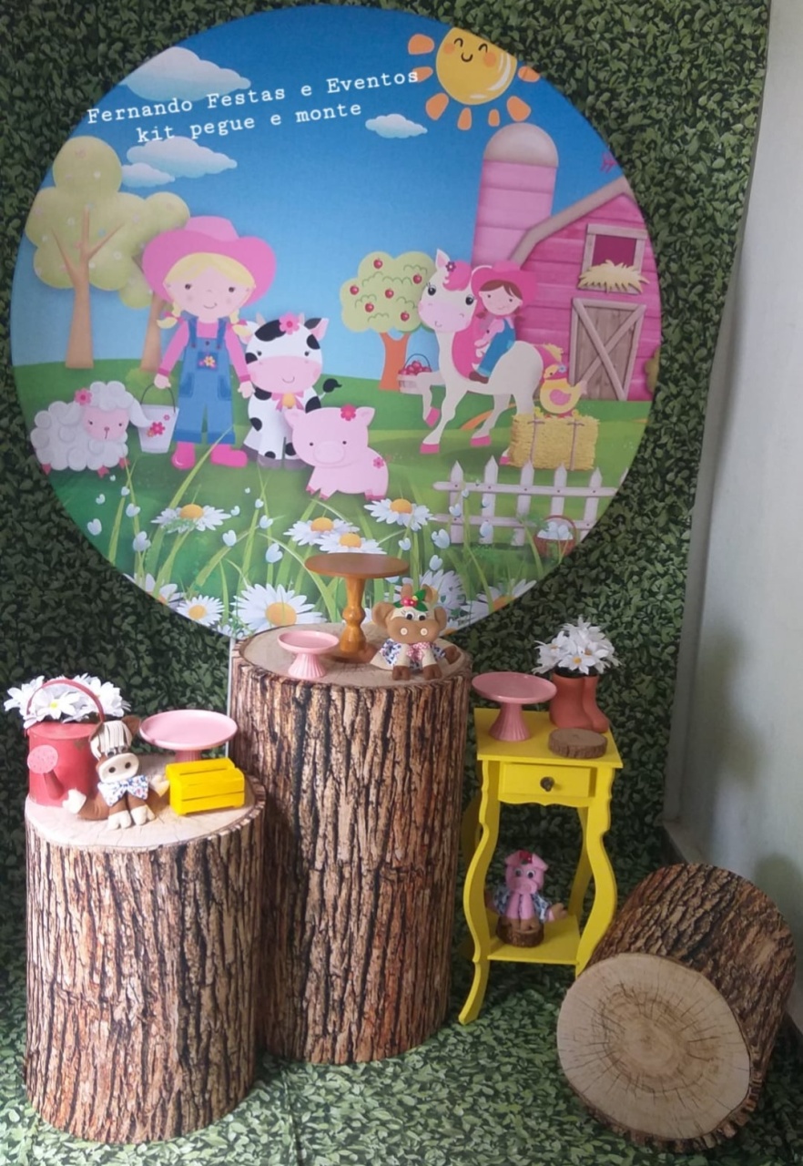 Kit Fazendinha Duas Meninas 10 - FERNANDO FESTAS E EVENTOS