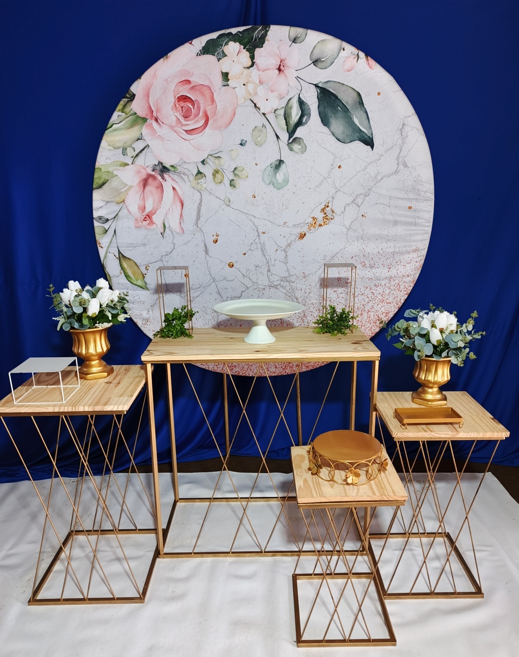 Painel Floral Mármore 07 - FERNANDO FESTAS E EVENTOS