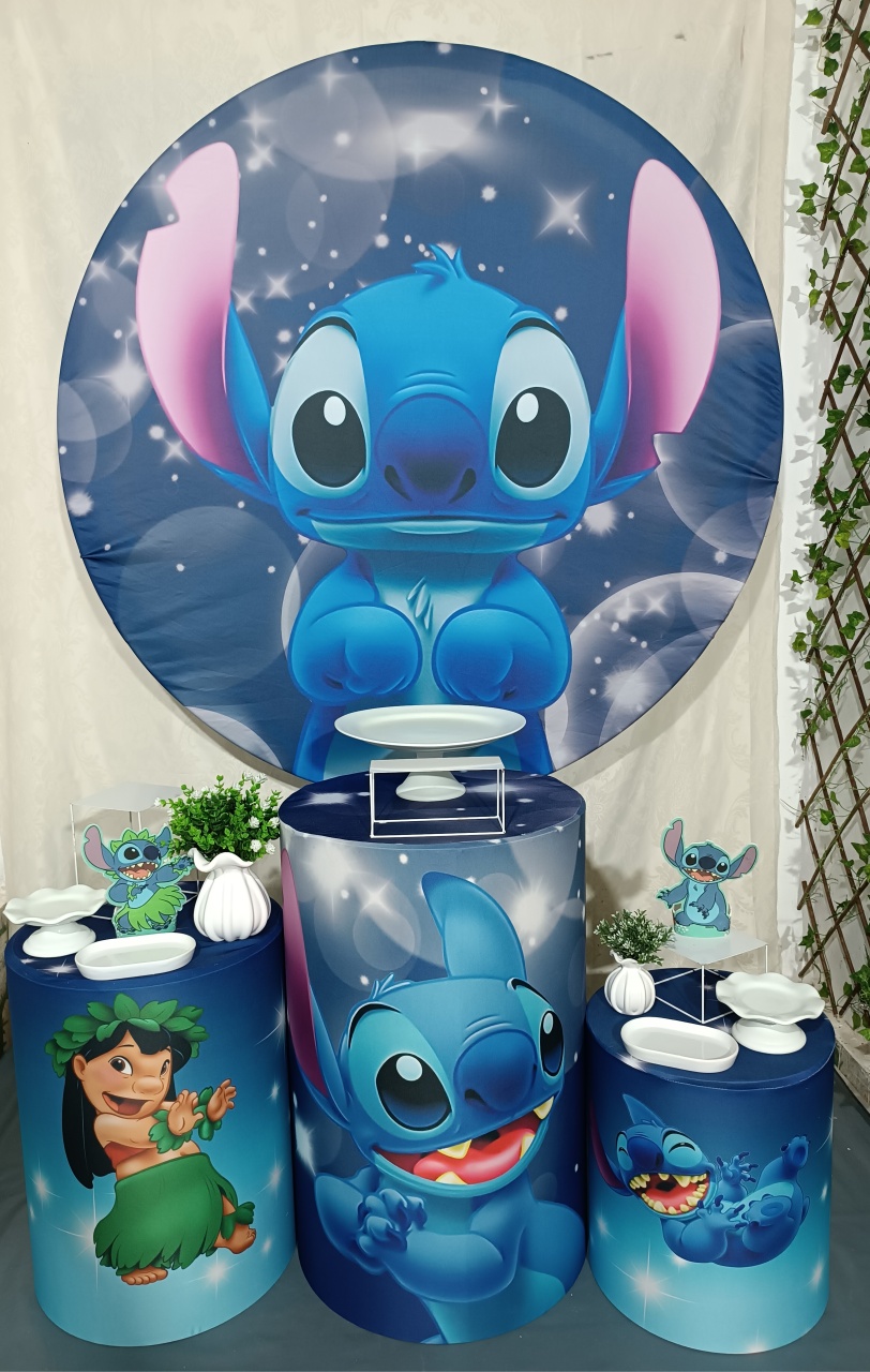 Kit Stitch  E Lili Cor Azul (01) - FERNANDO FESTAS E EVENTOS