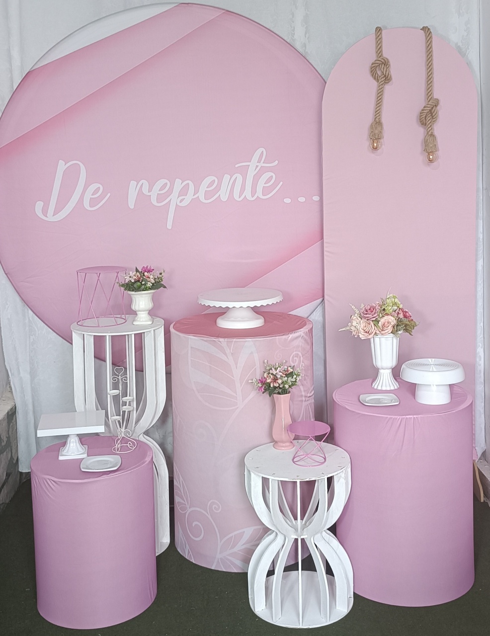 Kit de Repente Rosa Ouro  - FERNANDO FESTAS E EVENTOS