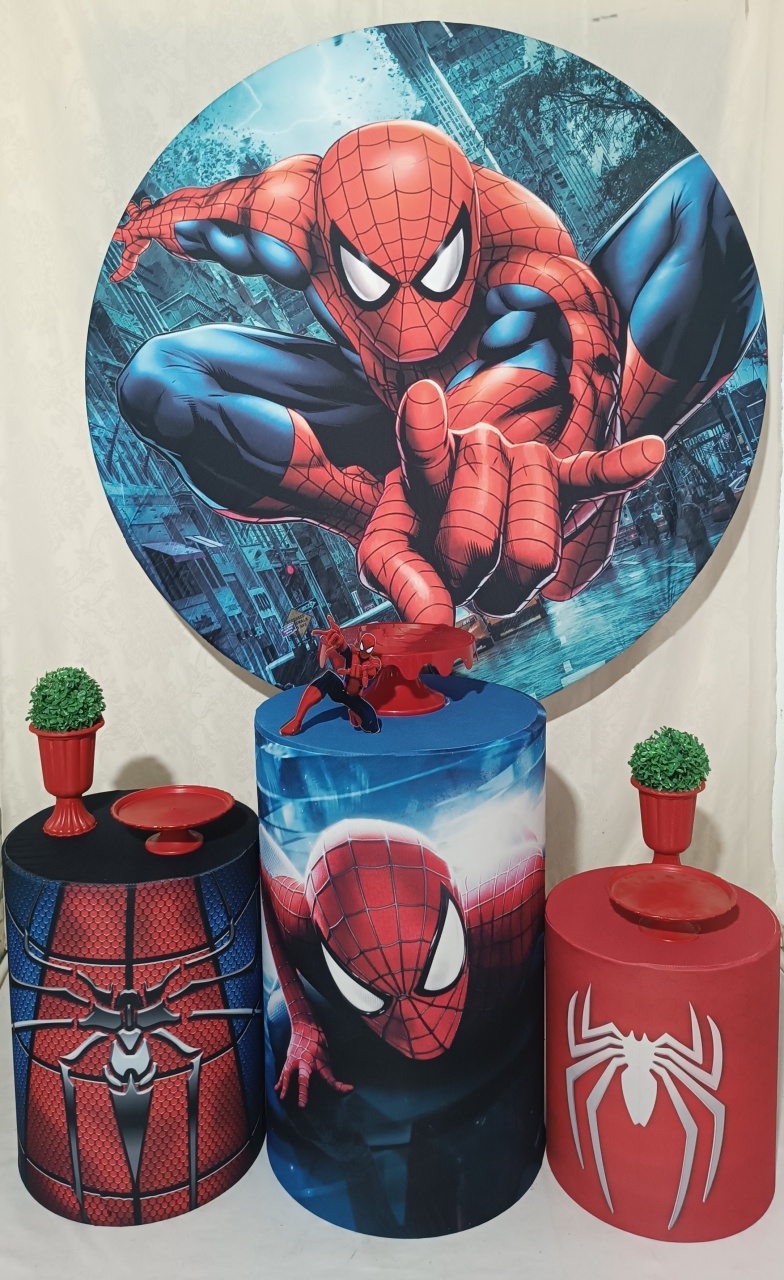 Kit Homem Aranha Prédio (Vermelho) - FERNANDO FESTAS E EVENTOS