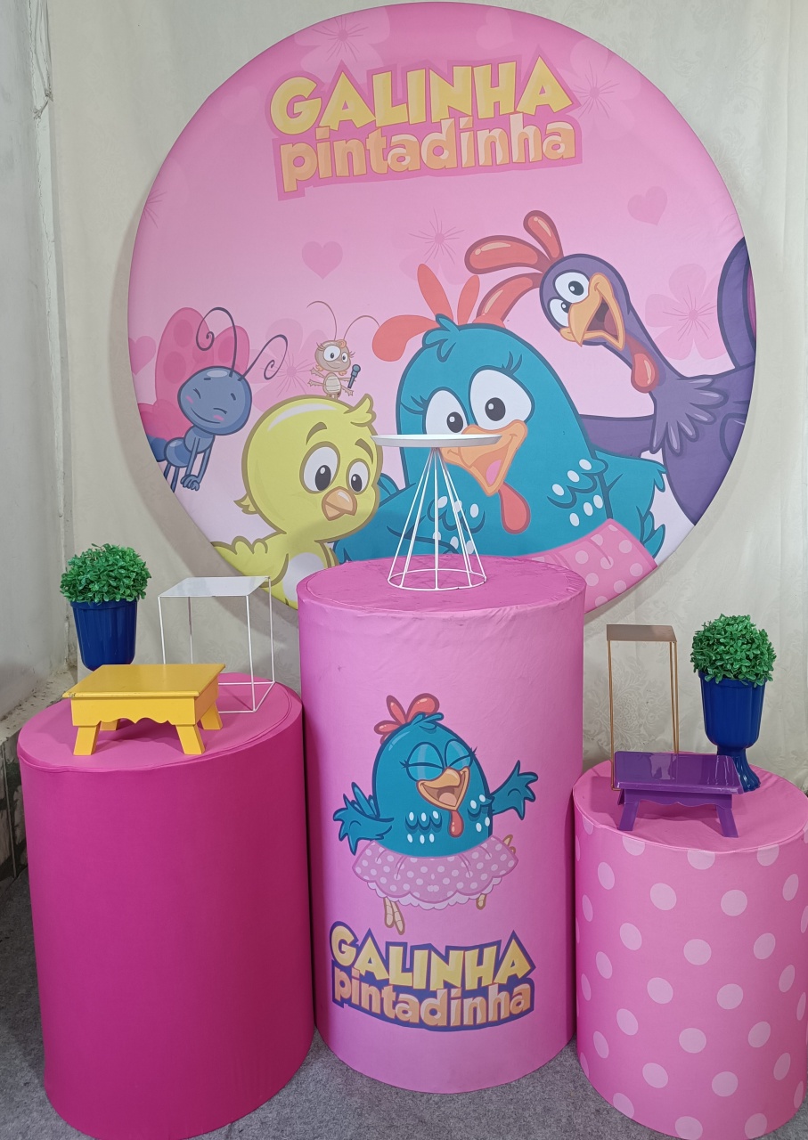 Kit Galinha Pintadinha Rosa (17) - FERNANDO FESTAS E EVENTOS