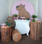 Kit Capivara Rosa (03) - imagem 1