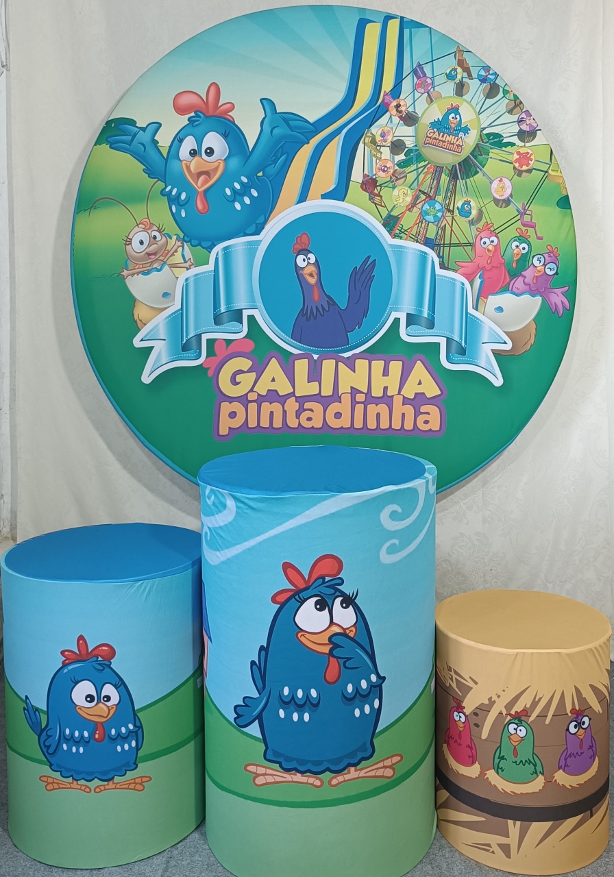 Kit Galinha Pintadinha Azul (14) - FERNANDO FESTAS E EVENTOS