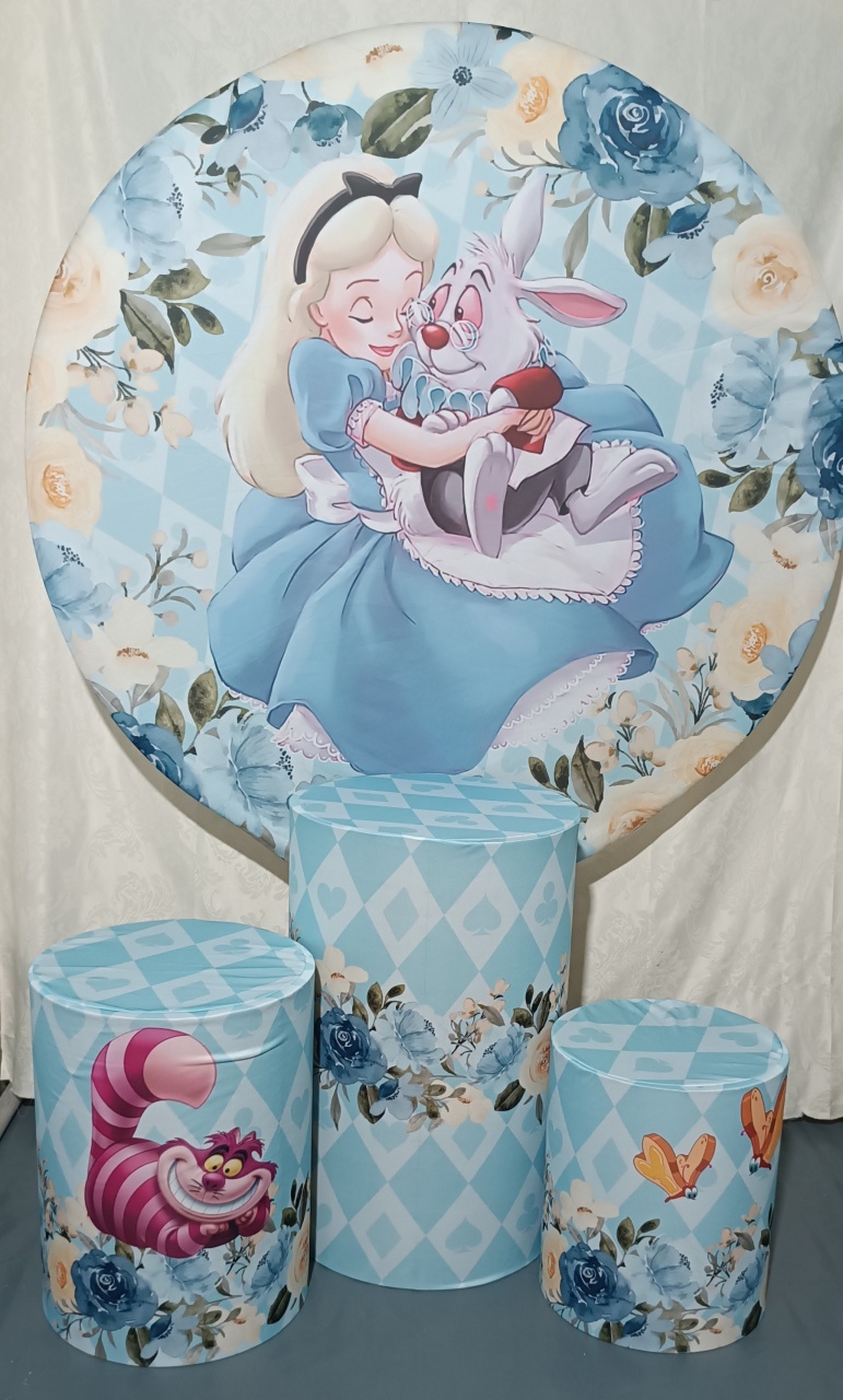 Capas Tecido E Cilindros Tecidos Alice  - FERNANDO FESTAS E EVENTOS