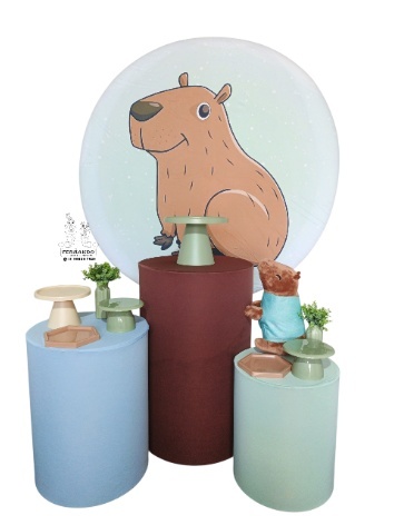Kit Capivara Verde 02 - FERNANDO FESTAS E EVENTOS