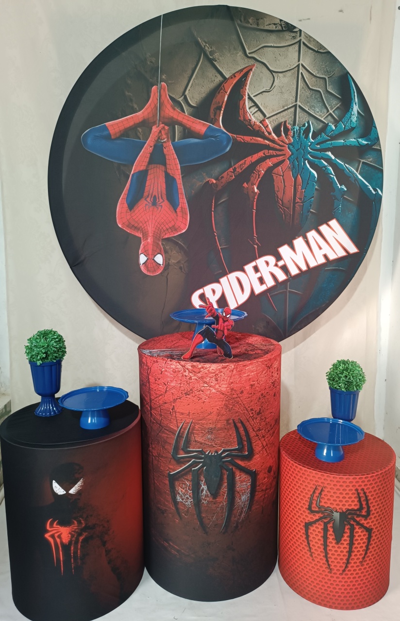 Kit Homem Aranha de Ponta Cabeça Azul - FERNANDO FESTAS E EVENTOS
