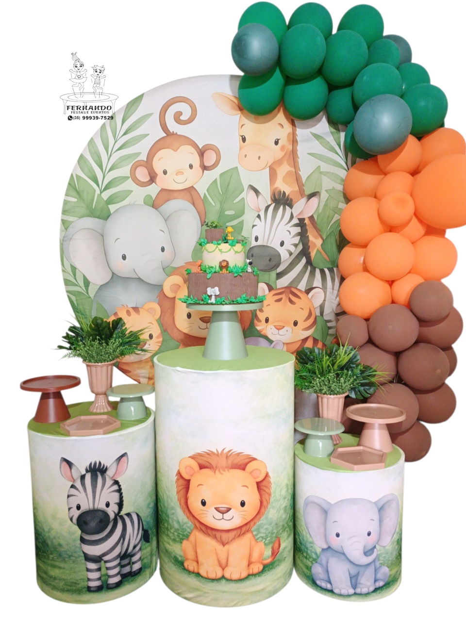 Kit Safári Verde 02 - FERNANDO FESTAS E EVENTOS
