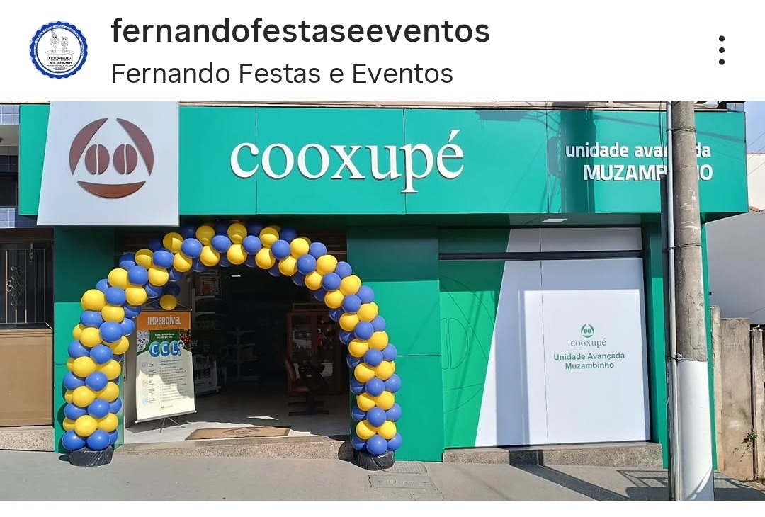 Arco de Balões Azul E Amarelo  - FERNANDO FESTAS E EVENTOS