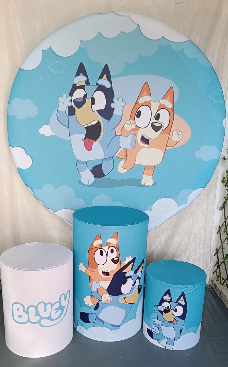 Kit Bluey Azul E Branco 02 - FERNANDO FESTAS E EVENTOS