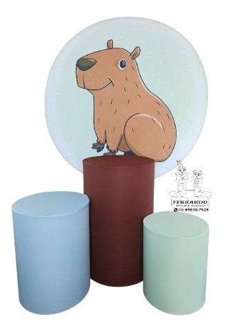 Kit Capivara Verde 01 - FERNANDO FESTAS E EVENTOS
