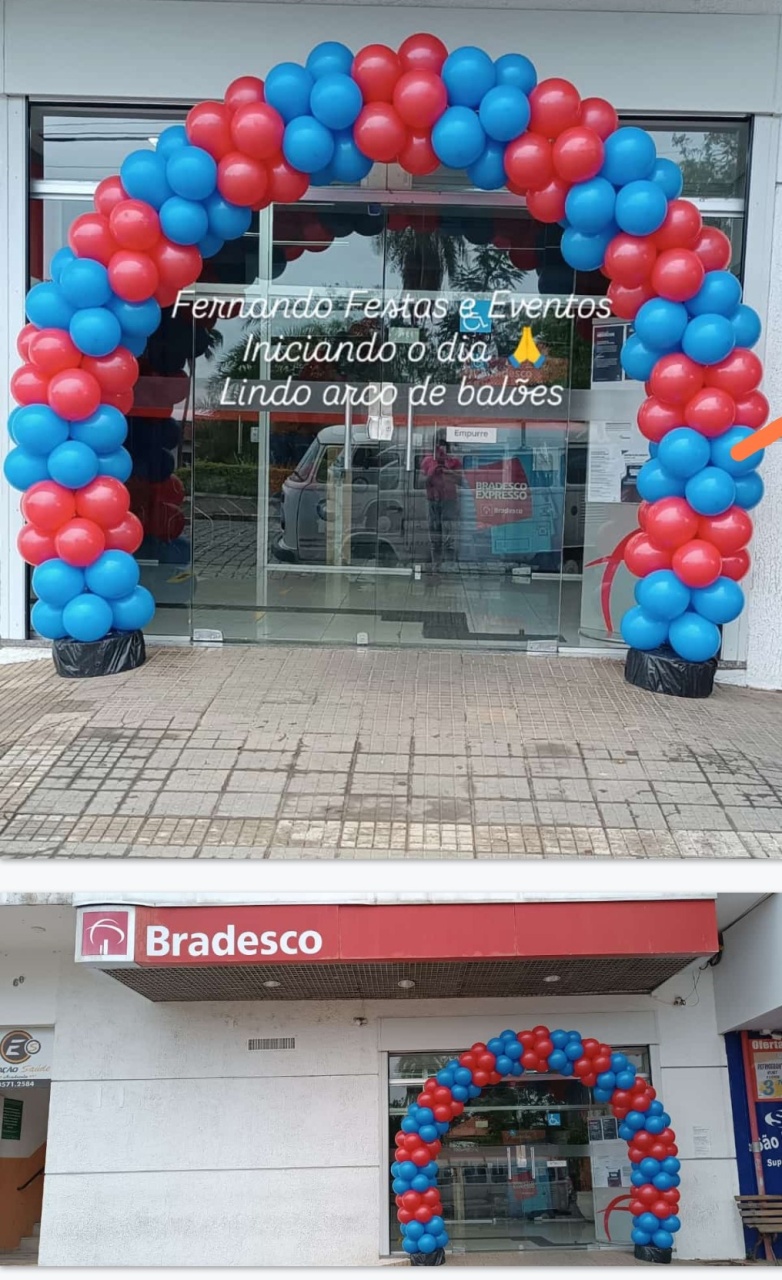 Arco de Balões Porta de Loja  - FERNANDO FESTAS E EVENTOS