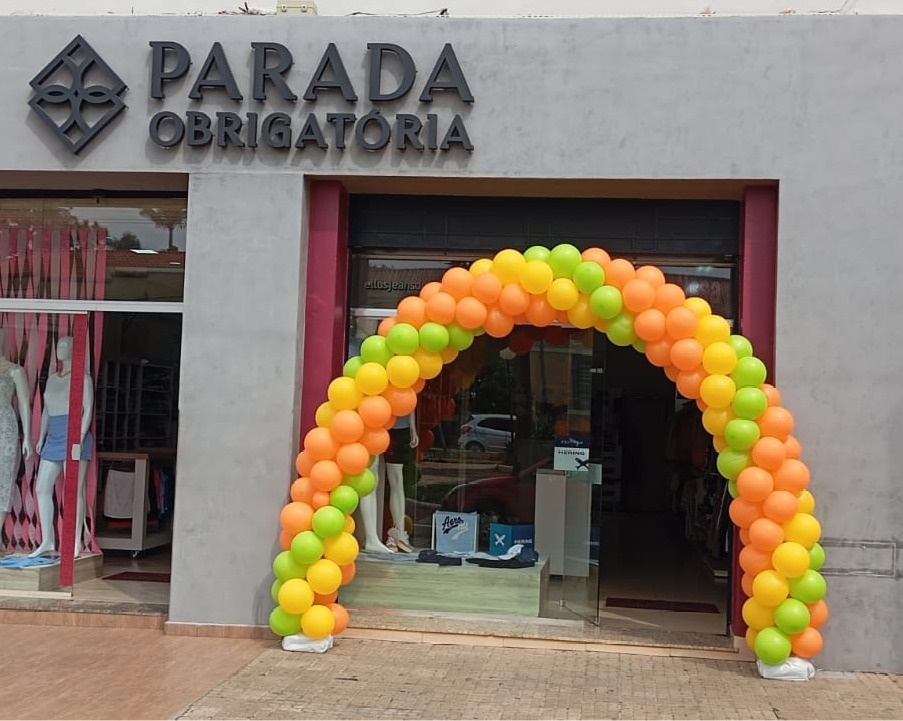 Arco de Balões Amarelo , Laranja E Verde Claro  - FERNANDO FESTAS E EVENTOS
