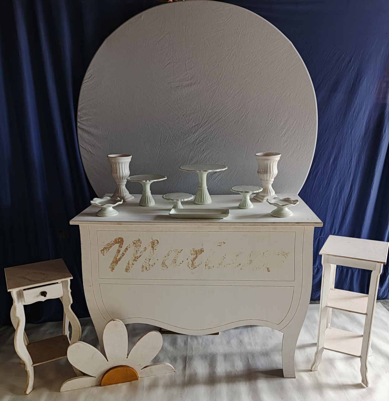 Kit Branco Com Margarida 01 - FERNANDO FESTAS E EVENTOS