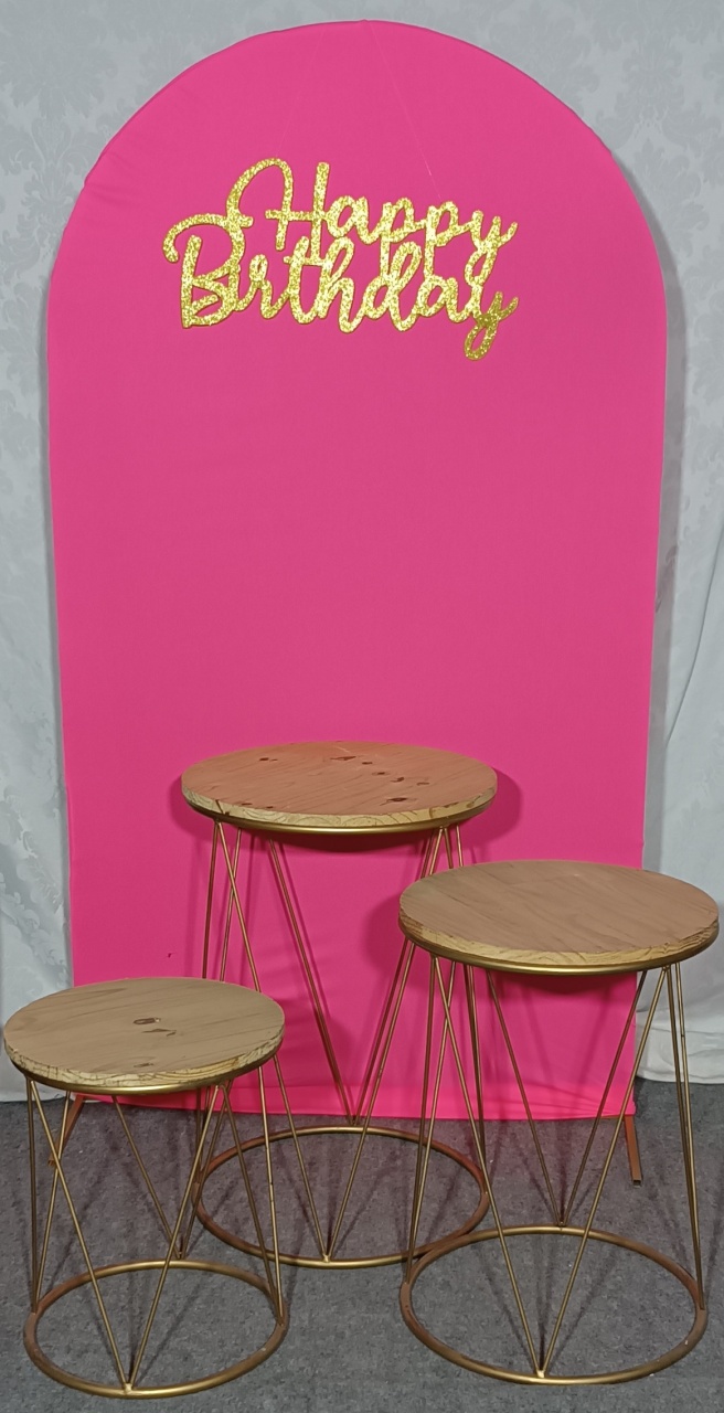 Table Médio Helanca Rosa Neon (02) - FERNANDO FESTAS E EVENTOS