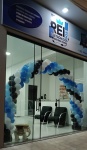Arco de Balões Azul Escuro Azul Claro E Preto E Branco  - imagem 3