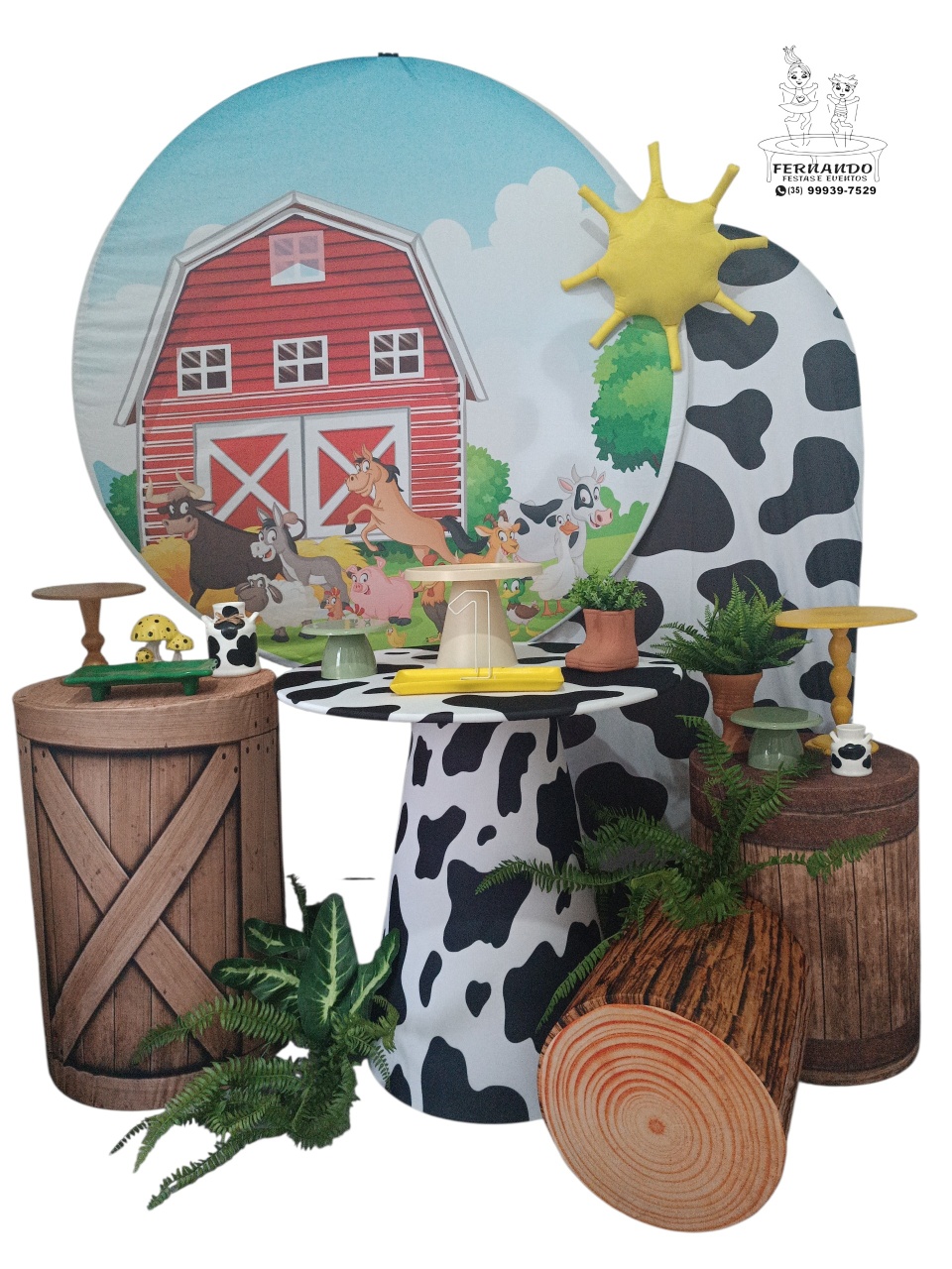 Fazendinha Mesa Cone (01) - FERNANDO FESTAS E EVENTOS