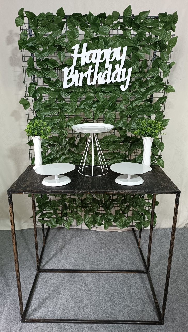 Kit Happy Birthday Branco E Folhagem (02) - FERNANDO FESTAS E EVENTOS