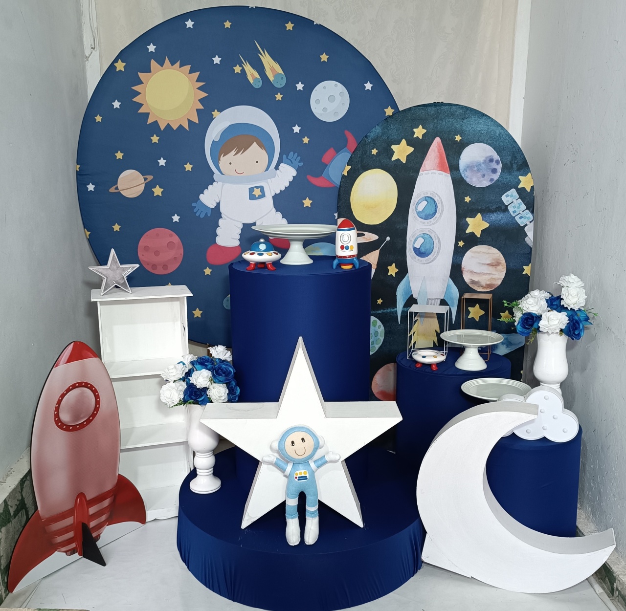 Kit Astronauta Com Palco Painel Lateral (03) - FERNANDO FESTAS E EVENTOS