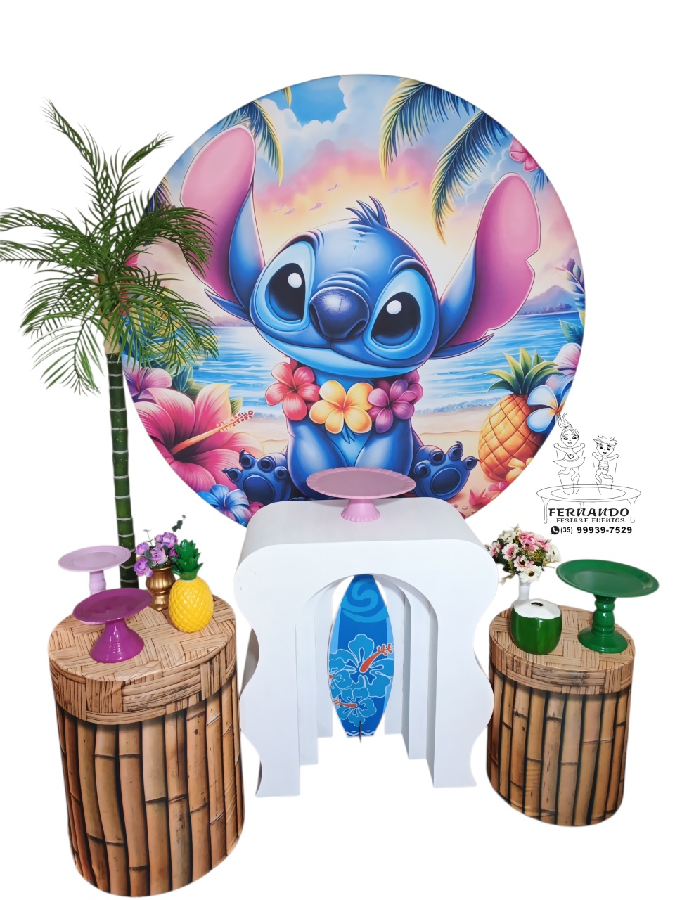 Stitch Havaí 03 - FERNANDO FESTAS E EVENTOS