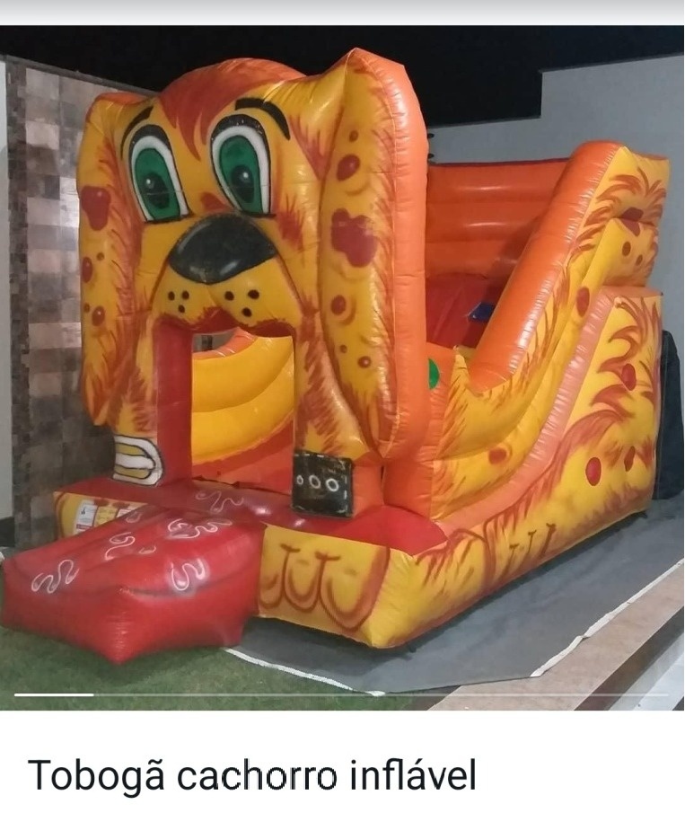 Brinquedos Tobogã Inflável Cachorro  - FERNANDO FESTAS E EVENTOS