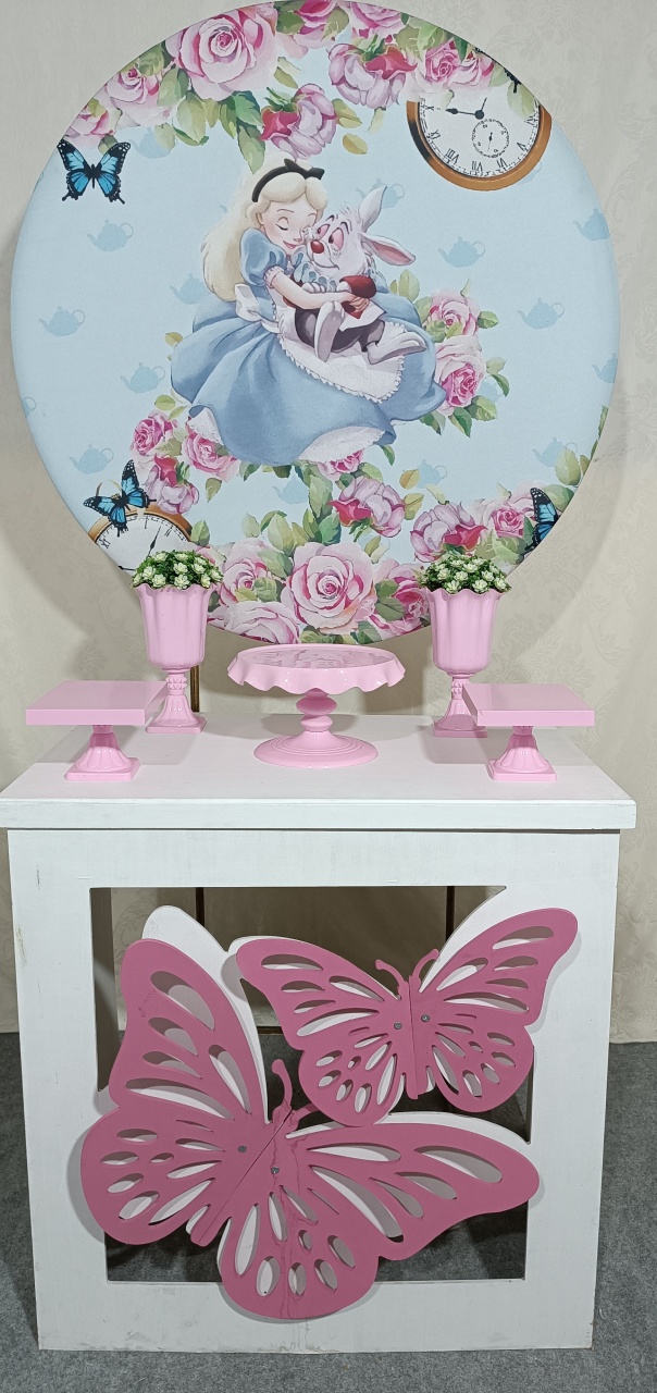 Mini Table Alice No País das Maravilhas 1 M - FERNANDO FESTAS E EVENTOS