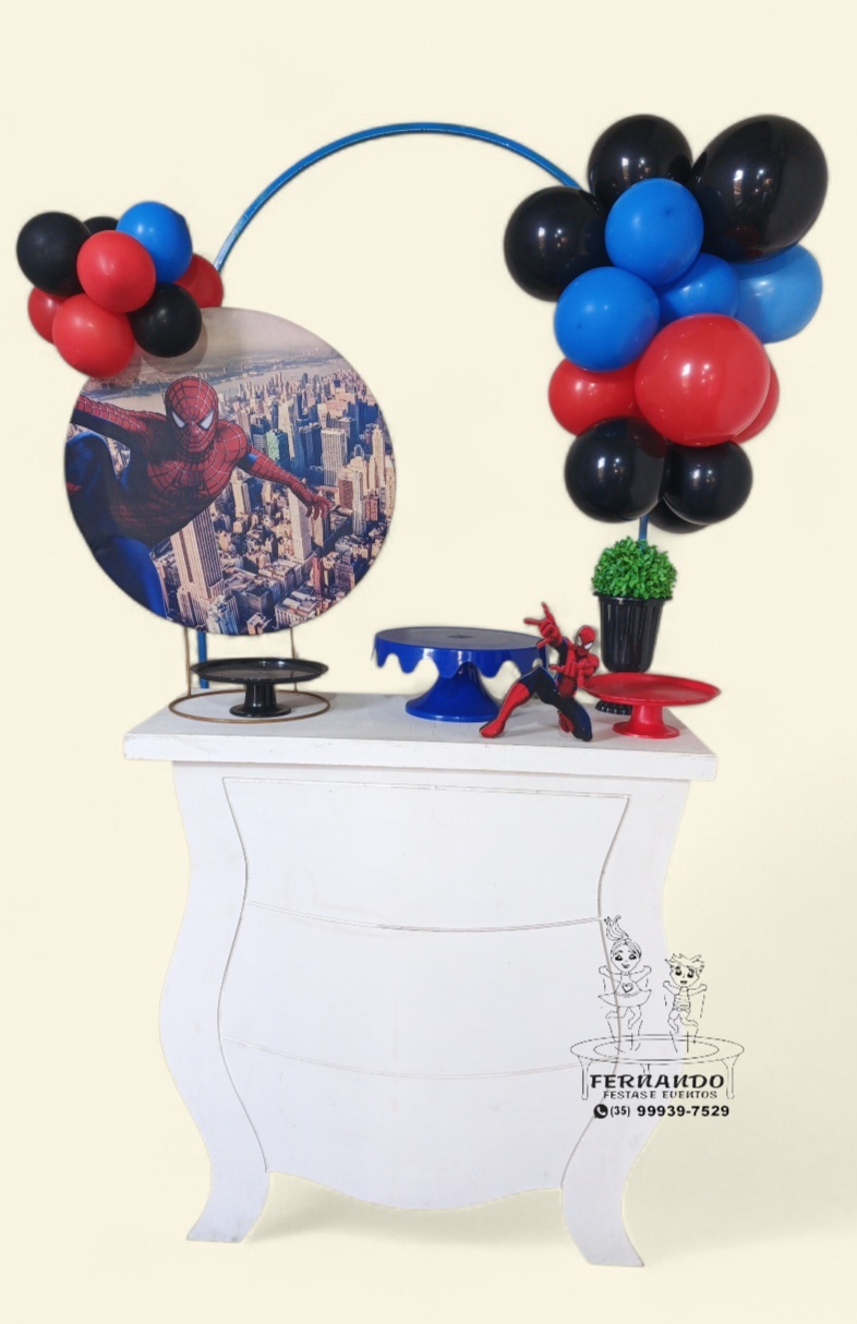 Kit Prata Homem Aranha 50X50 (01)  - FERNANDO FESTAS E EVENTOS