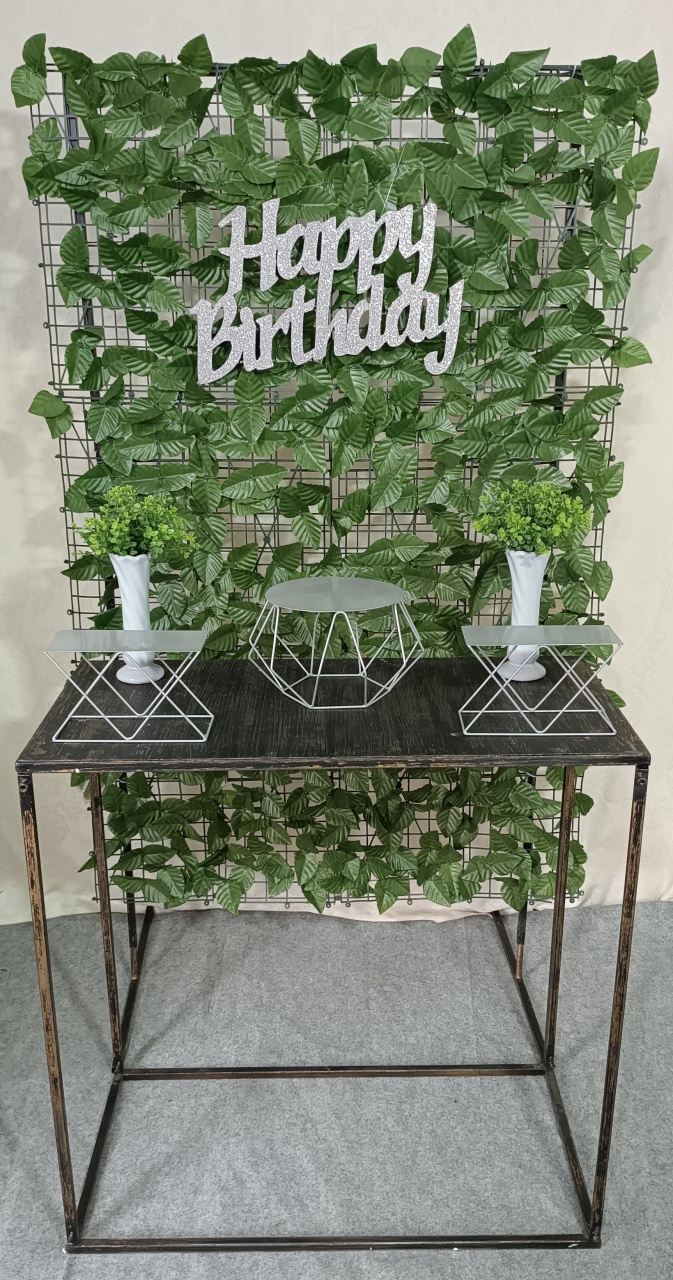 Kit Happy Birthday Prata E Folhagem - FERNANDO FESTAS E EVENTOS