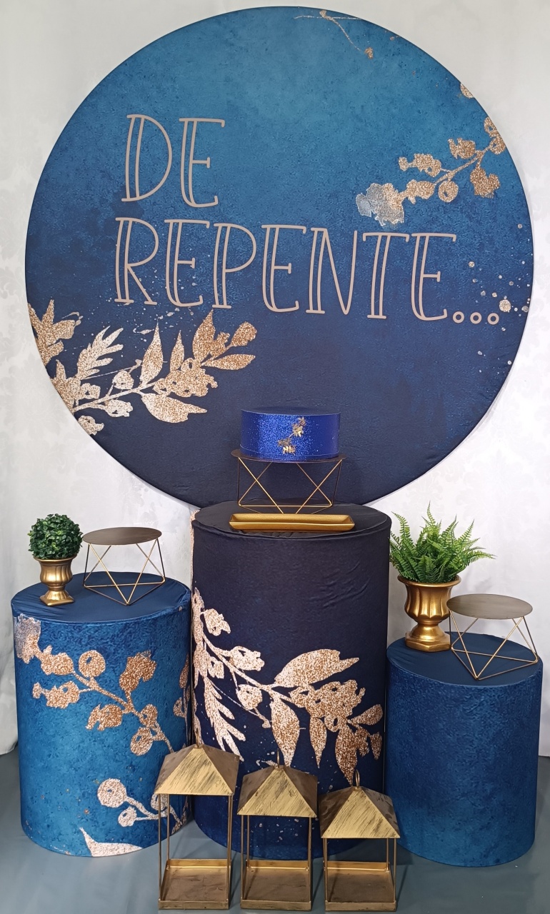 Kit de Repente Azul Com Flôr  - FERNANDO FESTAS E EVENTOS