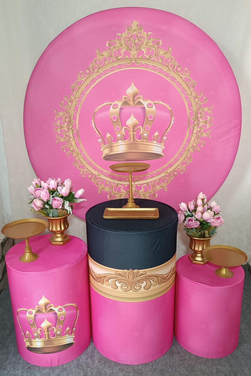 Kit Realeza Rosa (02) - FERNANDO FESTAS E EVENTOS