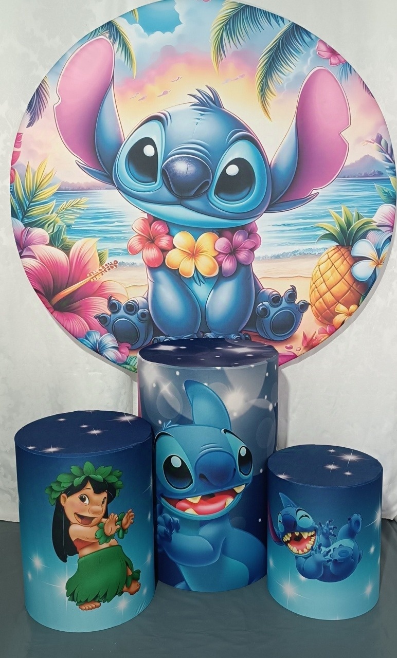 Kit Stitch E Lilo Havaí (01) - FERNANDO FESTAS E EVENTOS