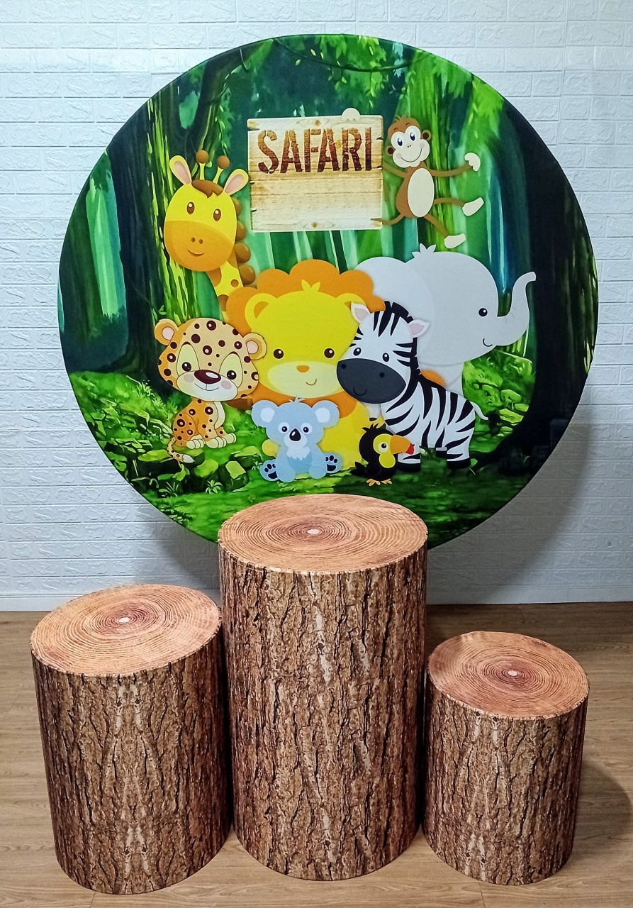  Safari C/ Placa Kit Padrão 1 C/ Capas Personalizadas  - Cassia Decore e Celebre