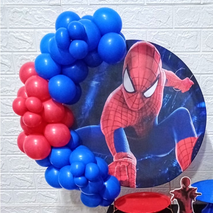 Capa Homem-Aranha 50 Cm Mini Festa - Cassia Decore e Celebre